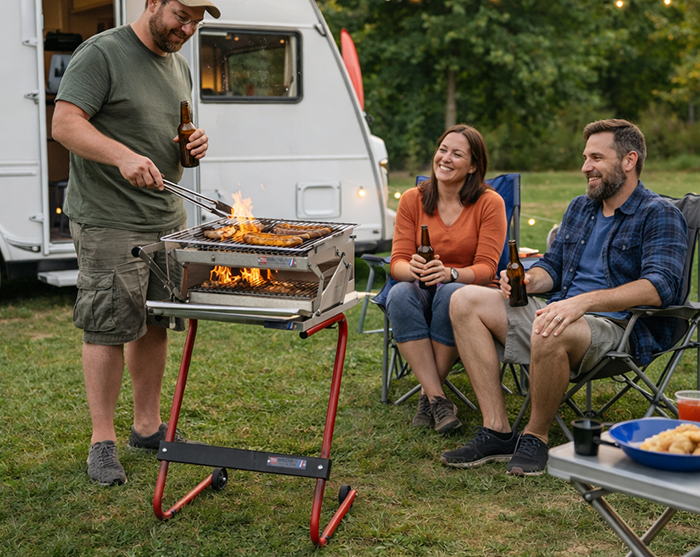 Barbecue M.FOG sur chariot New Line